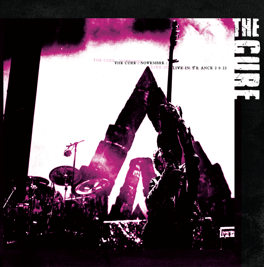 THE CURE - 'NOVEMBRE : LIVE IN FRANCE 2022' - Double face A du single 12" sur vinyle écologique noir transparent