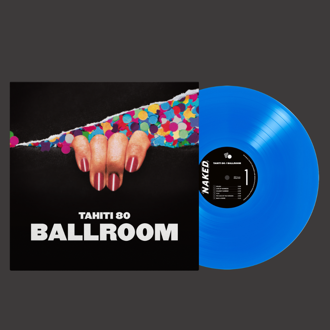 Tahiti 80 'Ballroom' - 500 albums numérotés à la main sur vinyle bleu écologique (Achetez maintenant pour livraison en Novembre ou Décembre2023)