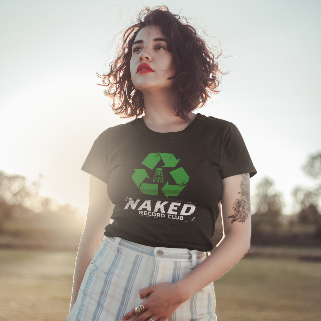 T-shirt ORGANIC & ETHICAL pour femme avec grand logo NAKED