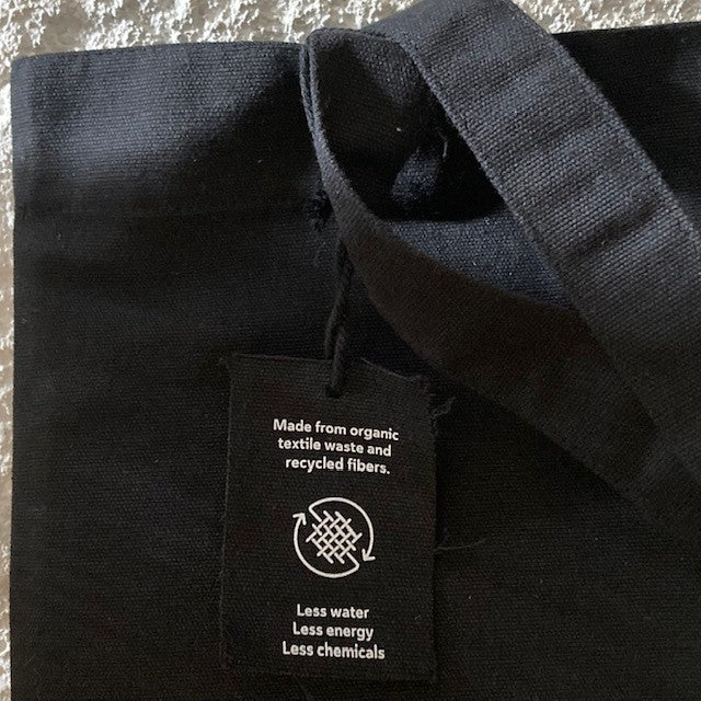 NAKED Tote Bag LIMITED EDITION BLACK ORGANIC RECYCLED COTTON